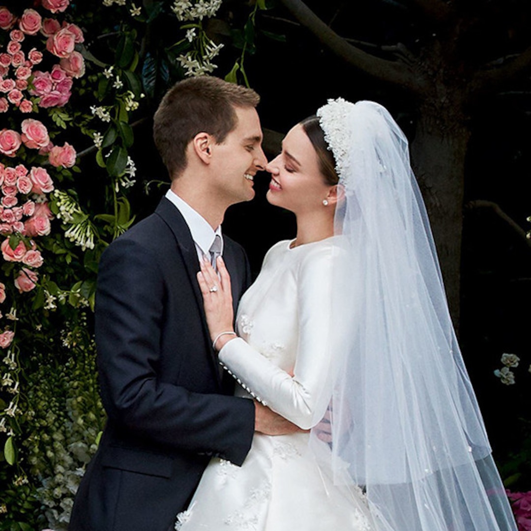 Miranda Kerr Channeled a Real Princess With Her Wedding Dress E! Online